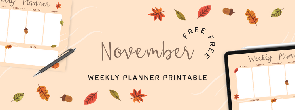 November Weekly Planner Printable