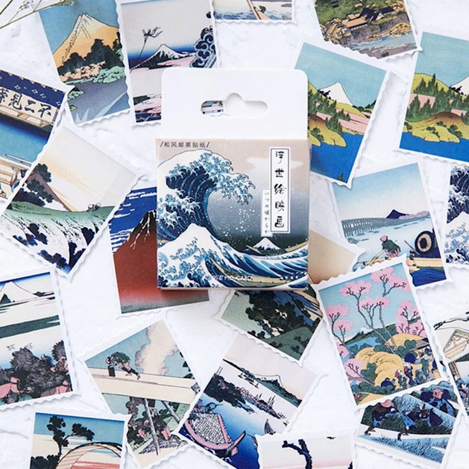 Ukiyo-e Paper Stickers