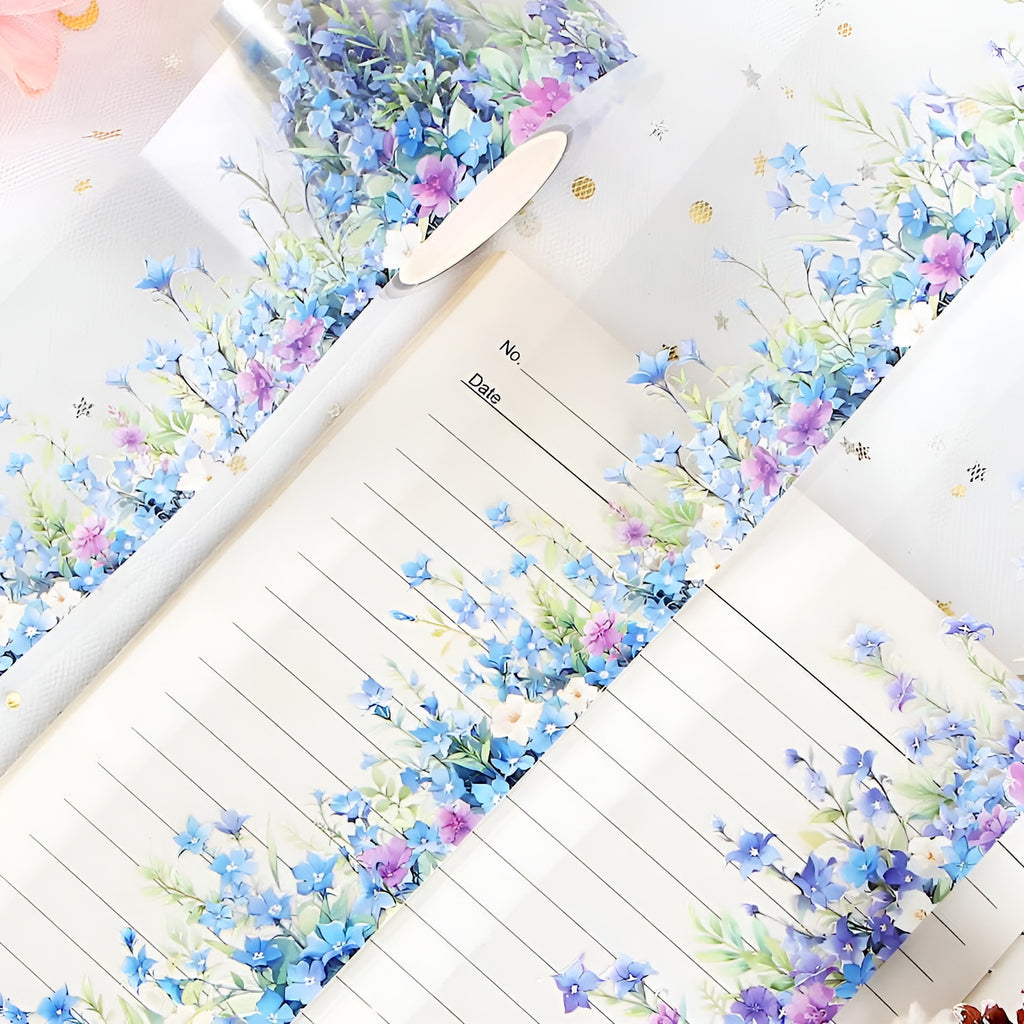 Bluebell Field Clear Masking Tape - Extra Wide