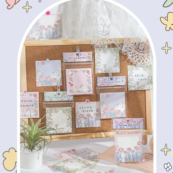 Bunny Blossom Patch Memo Pad