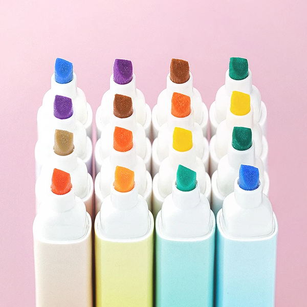 Cat Paw Twin Color Highlighters - Set of 6