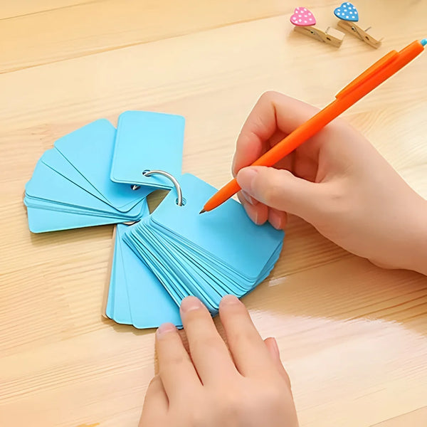 Colorful Key Ring Word Cards (7 Colors)