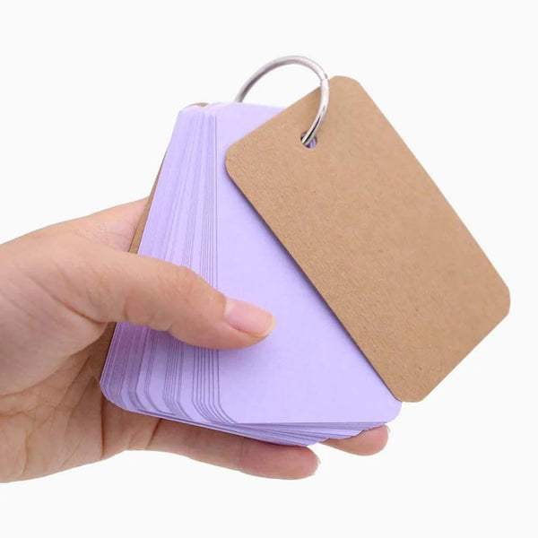 Colorful Key Ring Word Cards (7 Colors)