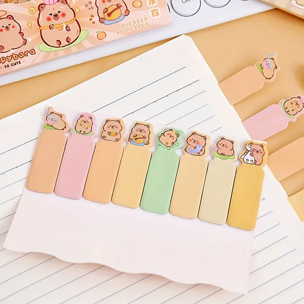 Cute Capybara Index Sticky Notes