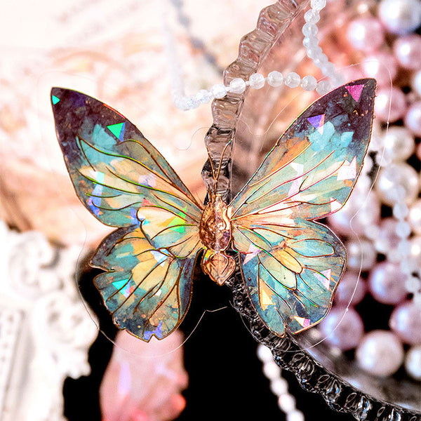Die-Cut Holo Butterfly Stickers