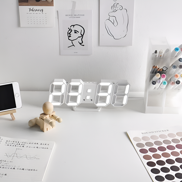 Digital LED Wall & Desk Alarm Clock