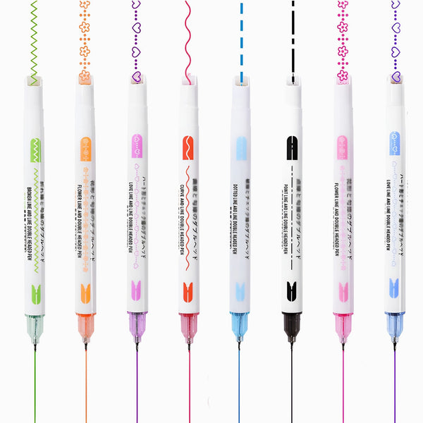 Dual Line 2-Way Markers - Set of 8