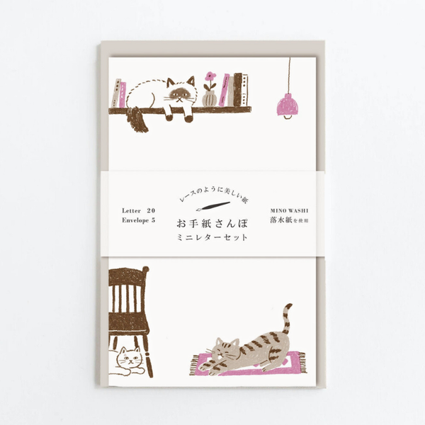 Furukawashiko Mini Letter Set - Cats