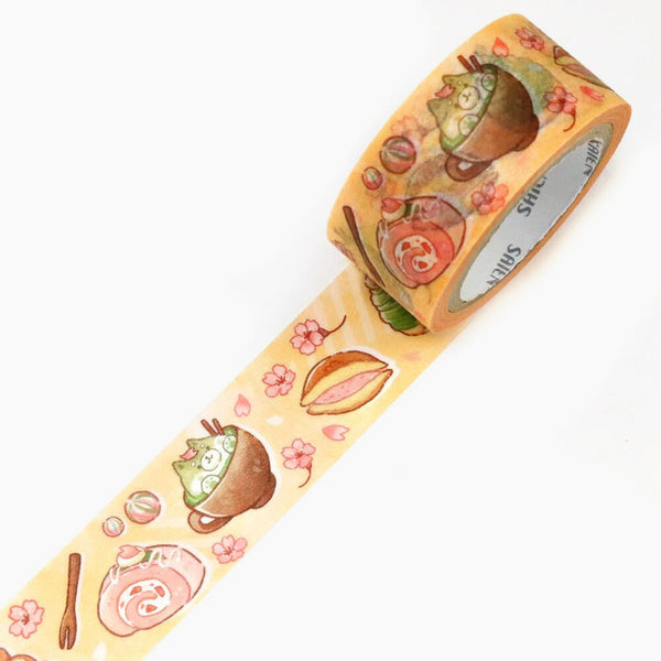 Kamiiso Saien Large Masking Tape - Hanami Sweets
