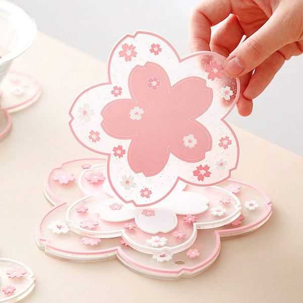Kawaii Japanese Sakura Coaster