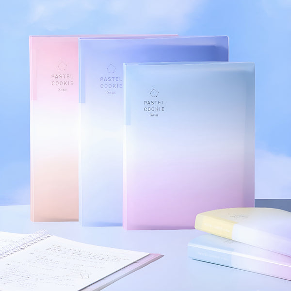 Kokuyo Pastel Cookie Binder with Refills - New Ombre Edition