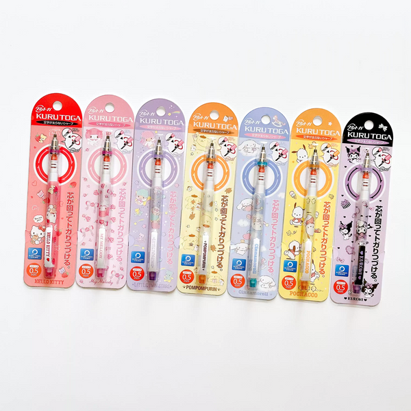 Kuru Toga Mechanical Pencil - Sanrio Characters