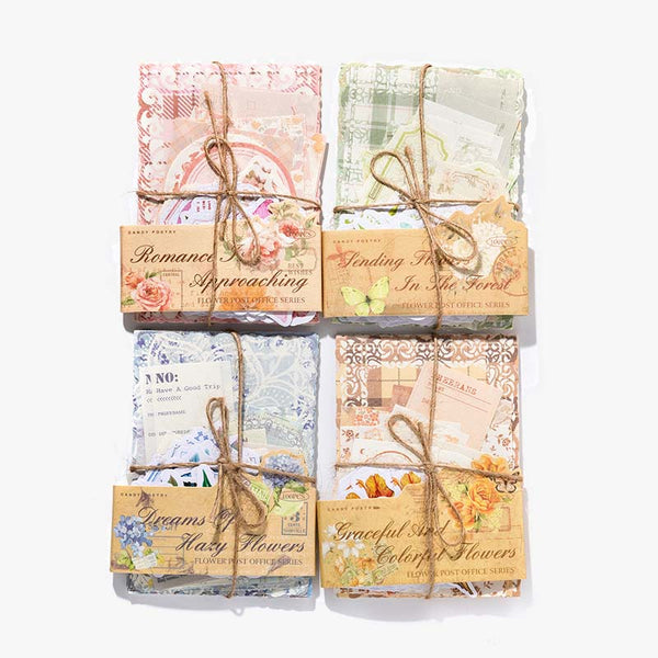Large Floral Scrapbooking Paper Set
