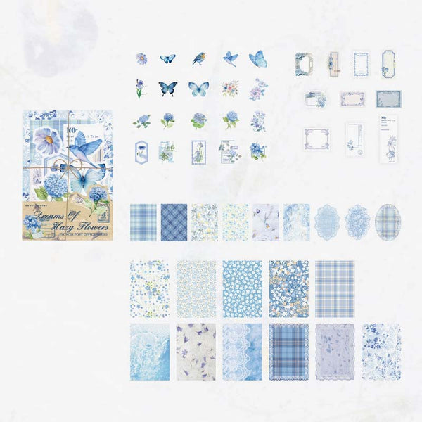 Large Floral Scrapbooking Paper Set