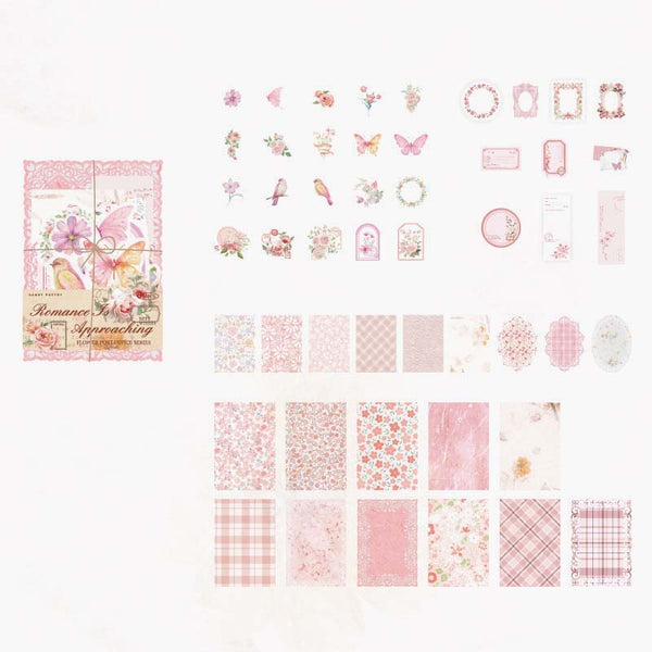 Large Floral Scrapbooking Paper Set