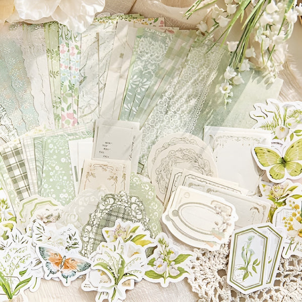 Large Floral Scrapbooking Paper Set