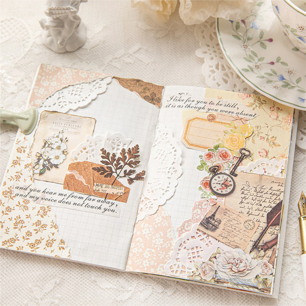 Large Floral Scrapbooking Paper Set