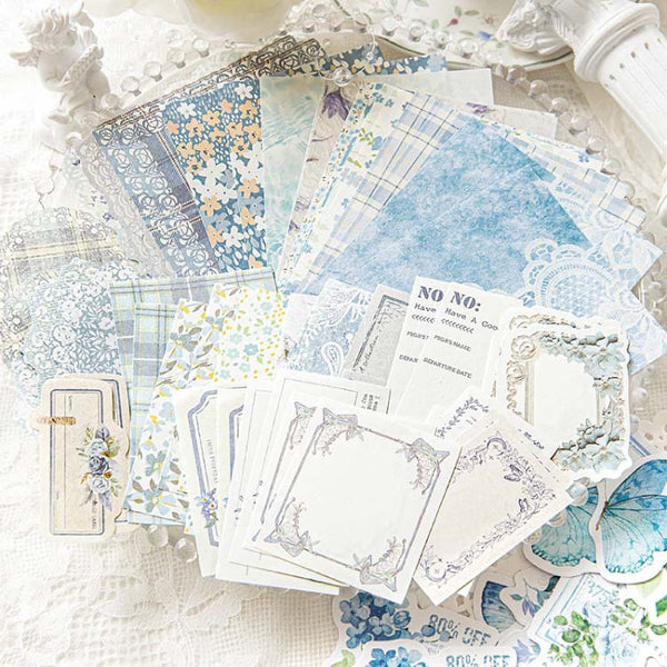 Large Floral Scrapbooking Paper Set