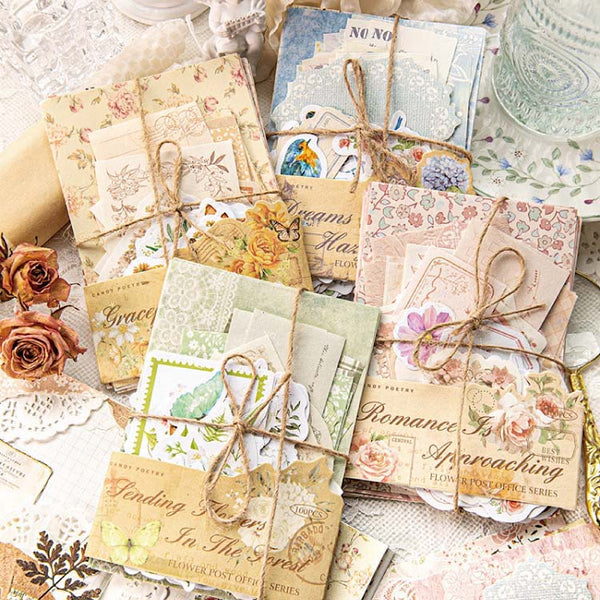 Large Floral Scrapbooking Paper Set