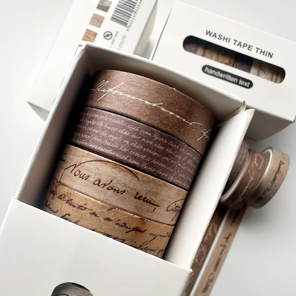 Letters Never Sent Vintage Script Washi Tape Set