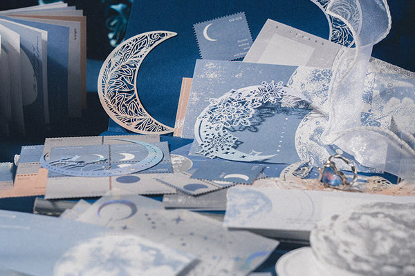 Midnight Moonlight Scrapbooking Paper Set