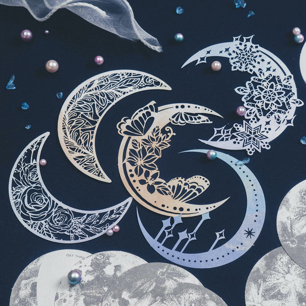 Midnight Moonlight Scrapbooking Paper Set