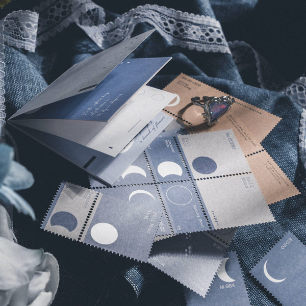 Midnight Moonlight Scrapbooking Paper Set