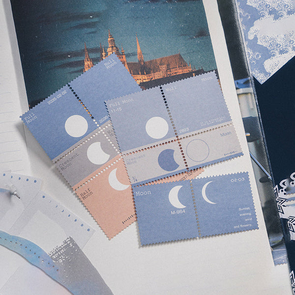 Midnight Moonlight Scrapbooking Paper Set