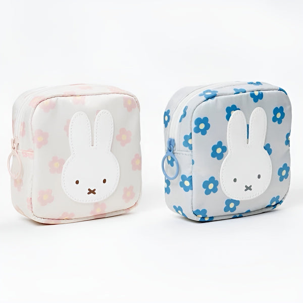 Miffy Mini Storage Bag - Blue Flowers