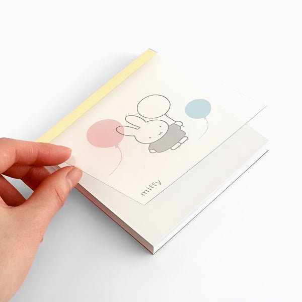 Miffy Square Memo Pad - Balloons