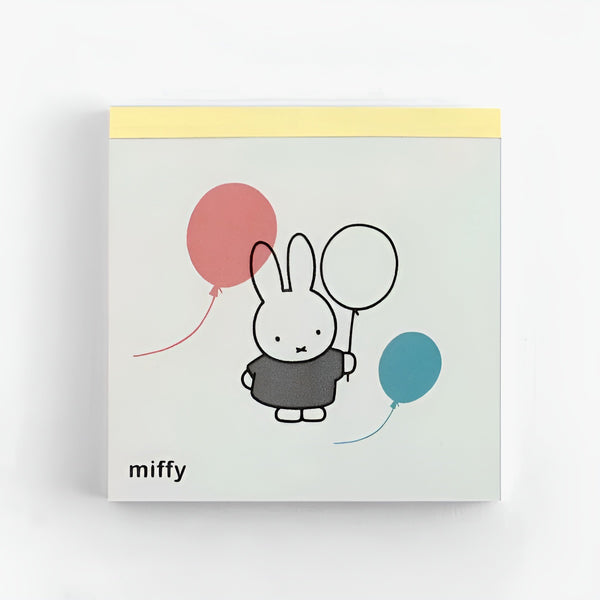 Miffy Square Memo Pad - Balloons