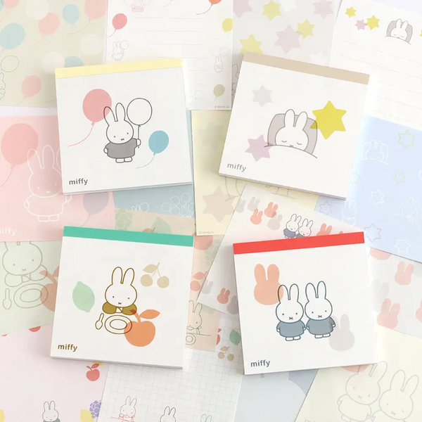 Miffy Square Memo Pad - Balloons