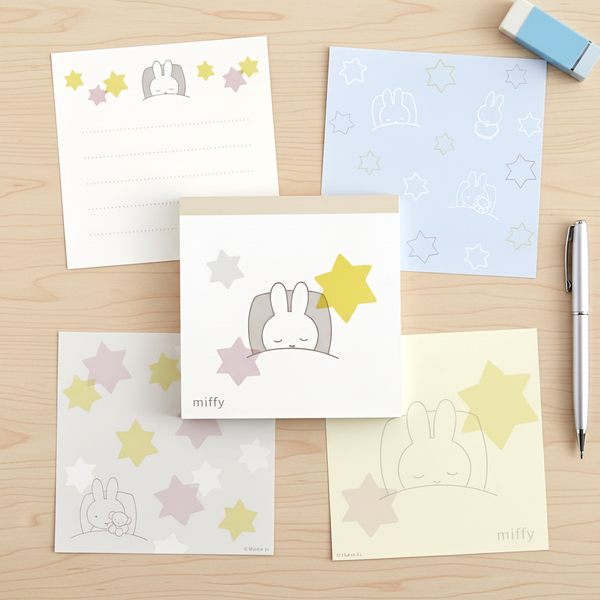 Miffy Square Memo Pad - Stars