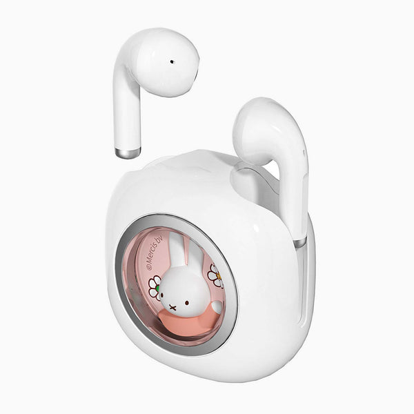Miffy's Wireless Ear Buds With Wireless Charger - Pink