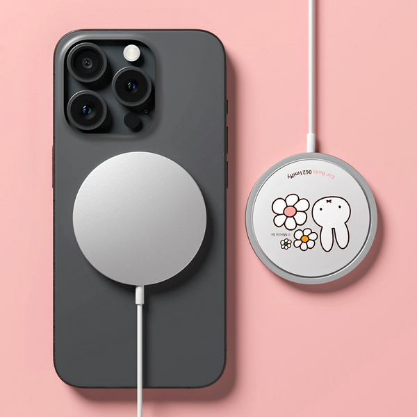 Miffy's Wireless Ear Buds With Wireless Charger - Pink