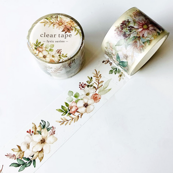 Mind Wave Lyric Series Clear Tape - Flower Bouquet | Kawaii Pen Shop Mind Wave Lyric Series Clear Tape - Flower Bouquet | Kawaii Pen Shop