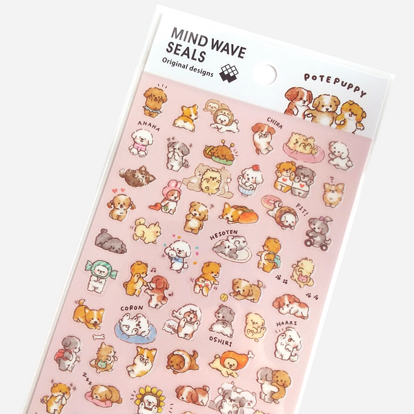 Mind Wave Pote Puppy Stickers