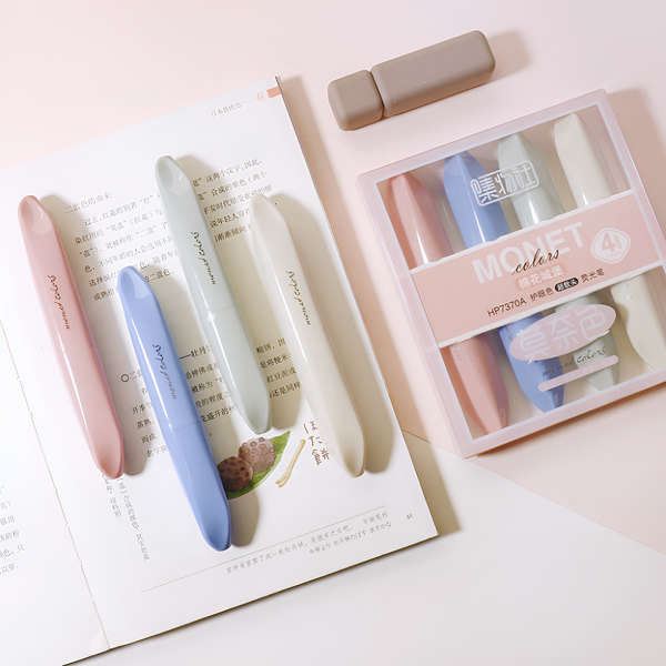 Monet Colors Aesthetic Highlighters - Set of 4