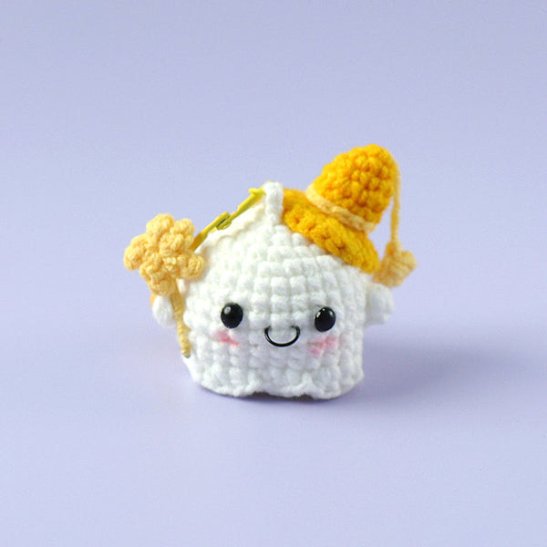 Not-so-Scary Cute Ghost Crotchet Keychain