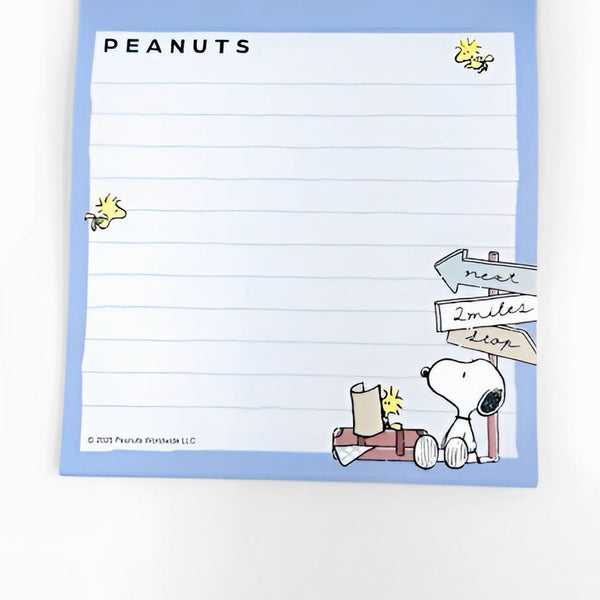Peanuts Snoopy Memo Pad - Limited Summer Edition - Summer Travels
