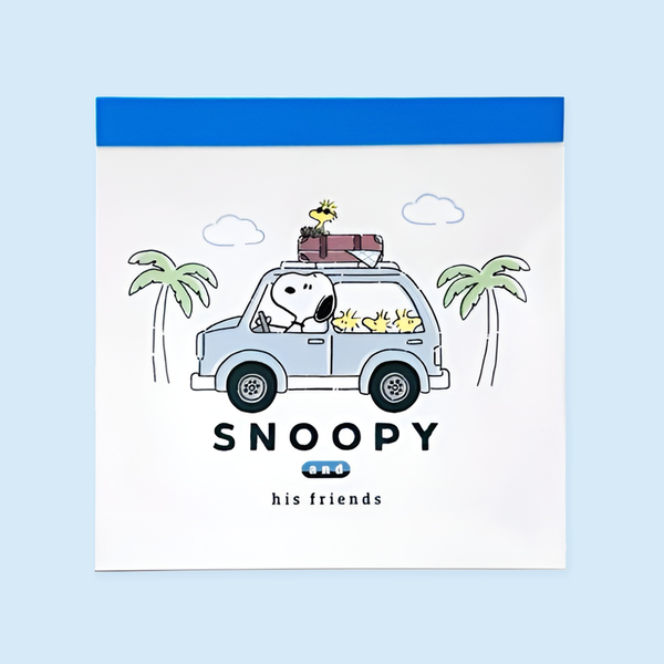 Peanuts Snoopy Memo Pad - Limited Summer Edition - Summer Travels