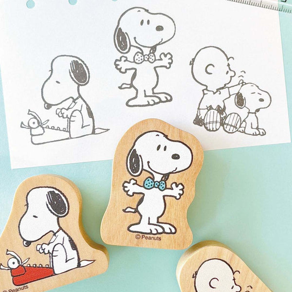 Peanuts Snoopy Wood Piece Stamps