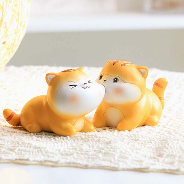 Playful Mini Tiger Figures - Set of 2