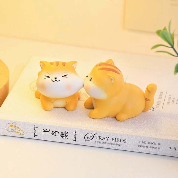 Playful Mini Tiger Figures - Set of 2