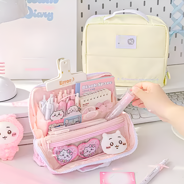RosyPosy All-in-One Pencil Bag & Organizer Case