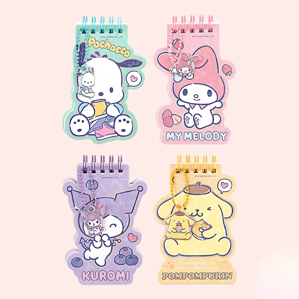 Sanrio Character Memo Pad with Sanrio Pendant