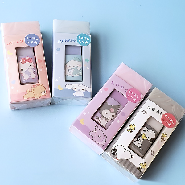 Sanrio Surprise Eraser Duo - Mini + Regular Eraser