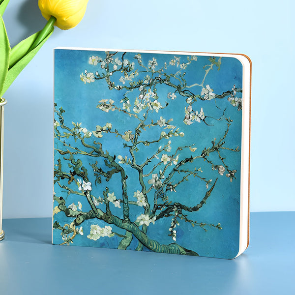 Almond Blossom Watercolor Painting Notebook
