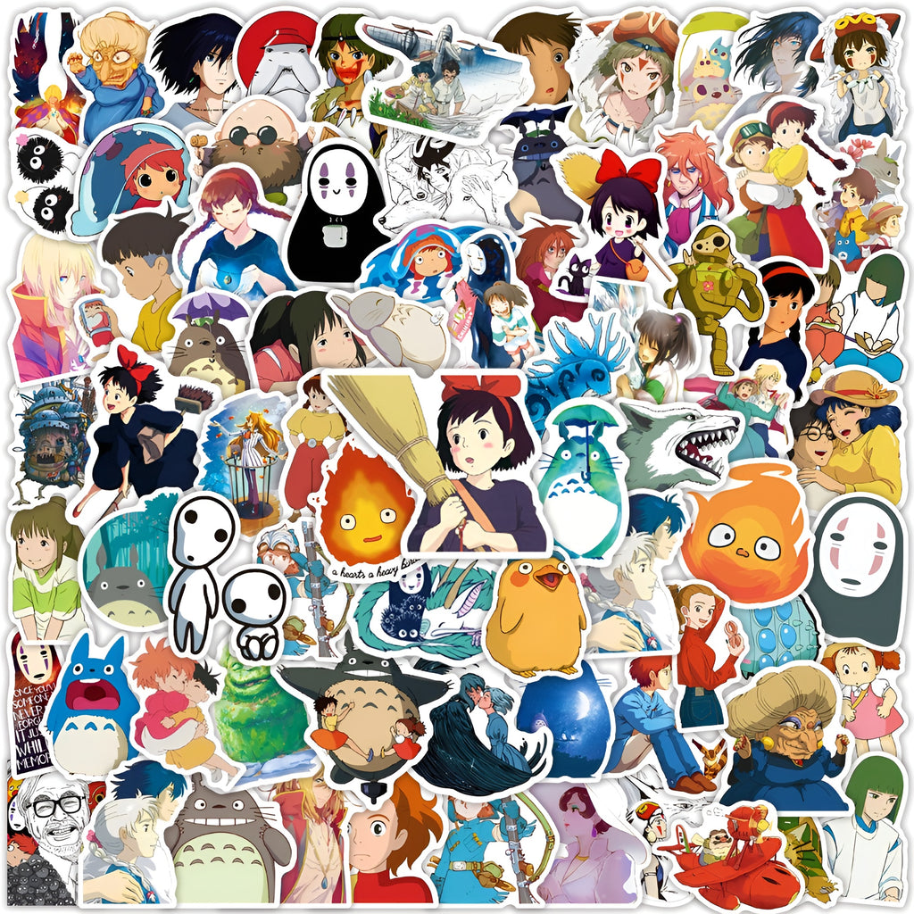 Studio Ghibli Stickers - Large Set of 100