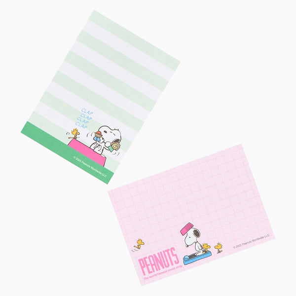 Sun-Star Peanuts Snoopy Memo Pad - Yellow - New Limited Edition